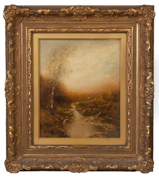 Fall Landscape Oil Painting by Ralph Albert Blakelock