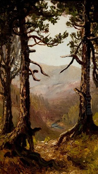 Adirondack Landscape Oil Painting by Ralph Albert Blakelock