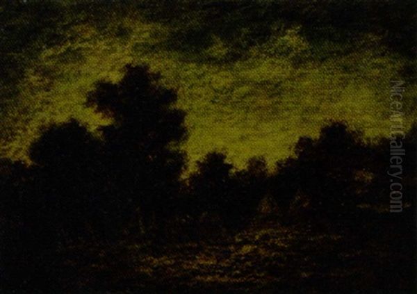 Dark Landscape Oil Painting by Ralph Albert Blakelock