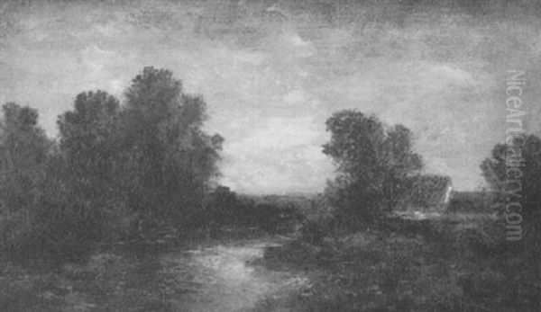 Twilight Landscape Oil Painting by Ralph Albert Blakelock