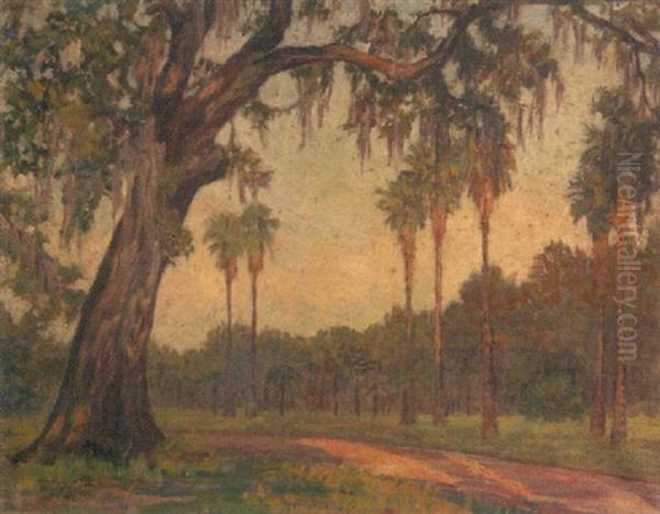 Audubon Park Oil Painting by Marie de Hoa le Blanc