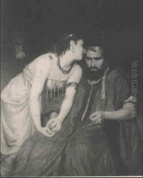 Salome Et Le Roi Herode Oil Painting by Ernest Blanc-Garin