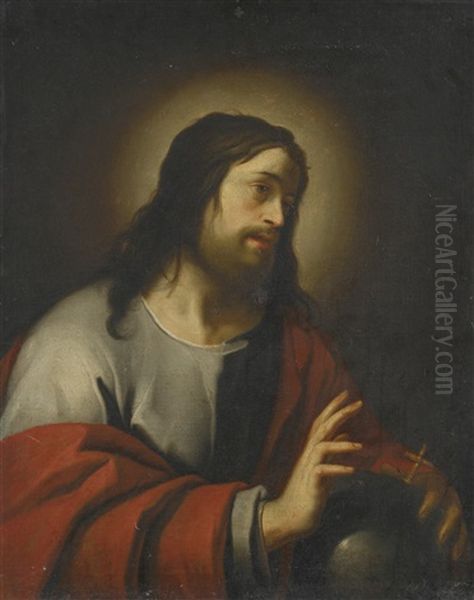 Salvator Mundi Oil Painting by Jacques Blanchard