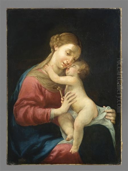 Vierge A L'enfant Oil Painting by Jacques Blanchard