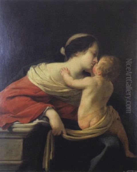 Vierge A L'enfant Oil Painting by Jacques Blanchard