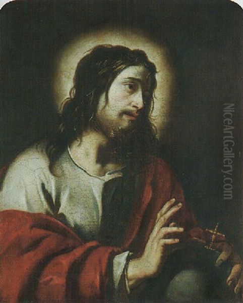 Christ Blessing Oil Painting by Jacques Blanchard