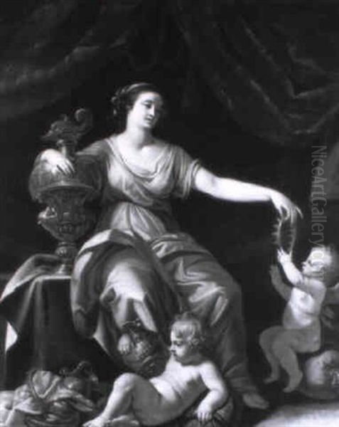 Allegorie De La Fortune Oil Painting by Jacques Blanchard