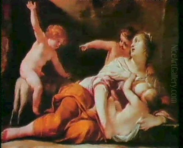 A Personification Of Charity Oil Painting by Jacques Blanchard