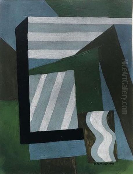 Composition Cubiste, 1919 Oil Painting by Maria Blanchard