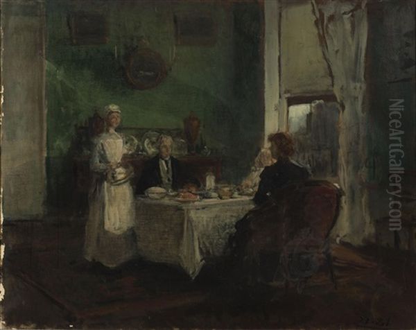 Breakfast Chez Mr Smith by Jacques-Emile Blanche