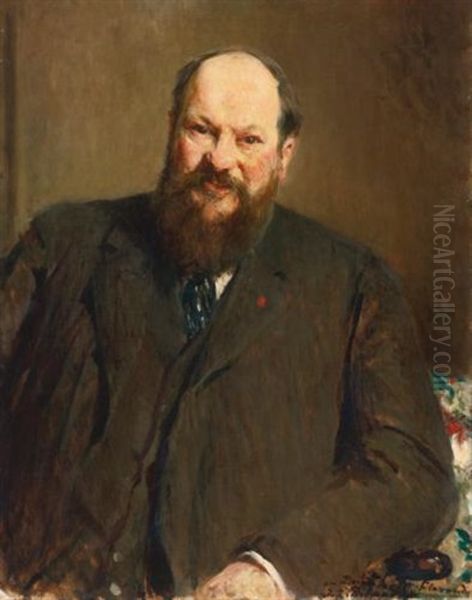 Dr. Antoine Leon Florand (1857-1927) Oil Painting by Jacques-Emile Blanche