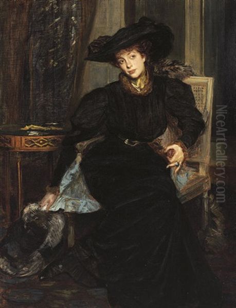 Portrait Of The Comtesse De Greffuhle Oil Painting by Jacques-Emile Blanche