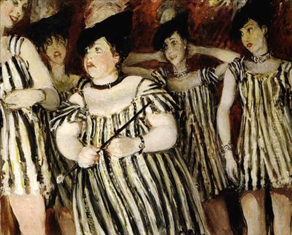 Miss Elsa Maxwell's Party Showing Lady Peel At The Right Oil Painting by Jacques-Emile Blanche