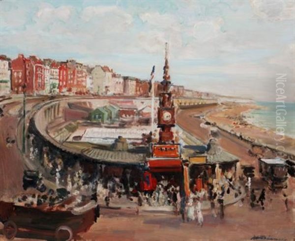 Brighton Aquarium Oil Painting by Jacques-Emile Blanche