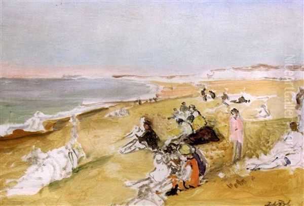 Vue De Dieppe Oil Painting by Jacques-Emile Blanche