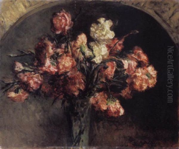 Bouquet D'oeillets by Jacques-Emile Blanche