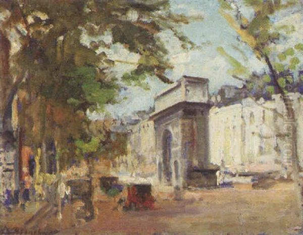 La Porte St. Martin Oil Painting by Jacques-Emile Blanche