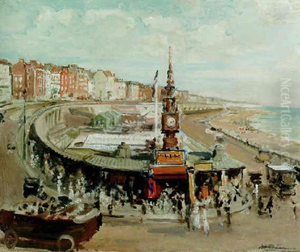 Brighton Aquarium Oil Painting by Jacques-Emile Blanche