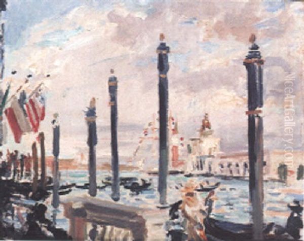 Venice Oil Painting by Jacques-Emile Blanche