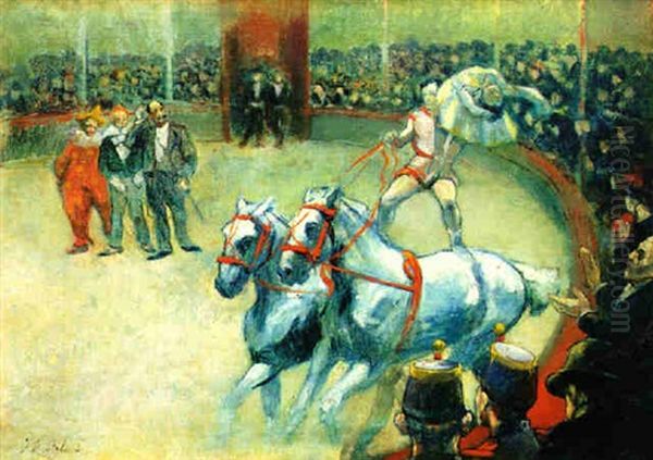 Le Cirque Oil Painting by Jacques-Emile Blanche