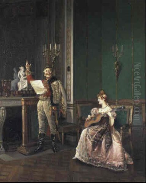 La Leccion De Musica by Jacques-Emile Blanche