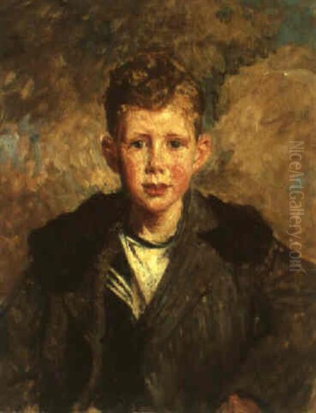 Portrait D'enfant D,d, Oil Painting by Jacques-Emile Blanche