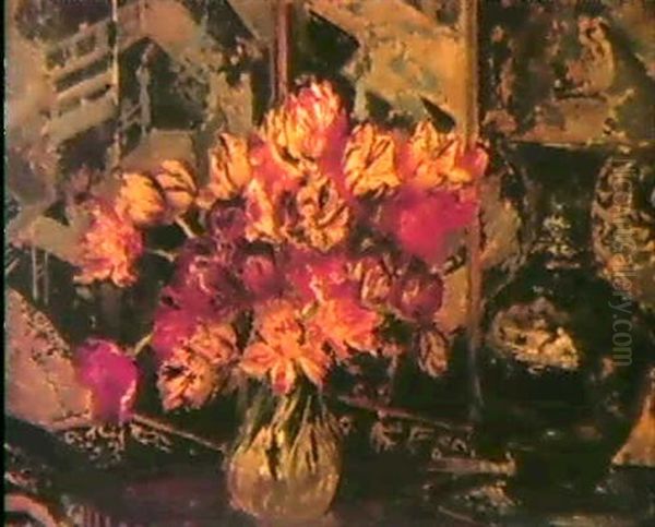 Nature Morte Aux Tulipes by Jacques-Emile Blanche