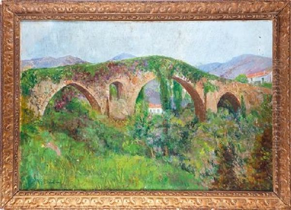 Puente Oil Painting by Jose Blanco Coris