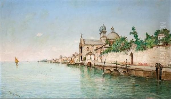 Canal De Venecia Oil Painting by Rafael Blanco Merino