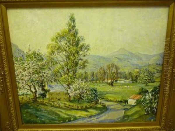 Spring In Monmouthshire Oil Painting by Emily Beatrice Bland