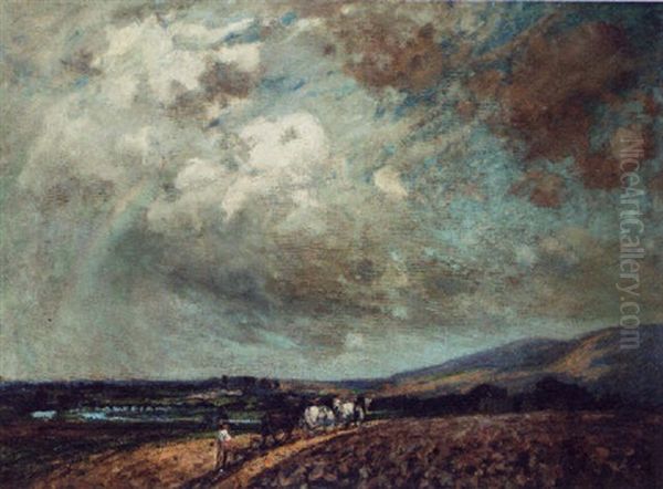 On The Downs Oil Painting by Emily Beatrice Bland