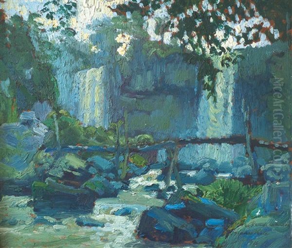 Cataratas Del Iguazu Oil Painting by Pedro Blanes Viale