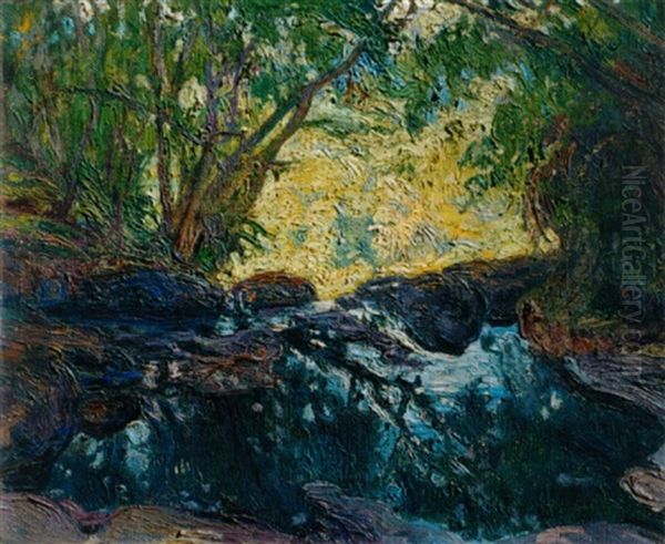 Iguazu - 1916 Oil Painting by Pedro Blanes Viale