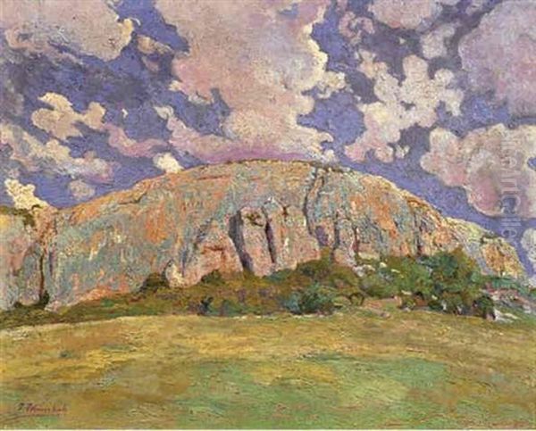 Cerro De Arqueita Oil Painting by Pedro Blanes Viale