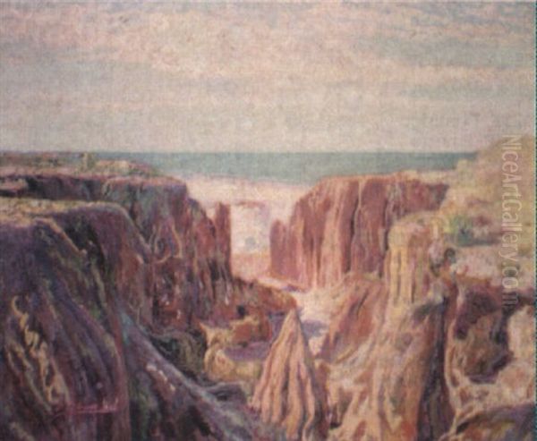 Barrancas De Atl Ntida Oil Painting by Pedro Blanes Viale