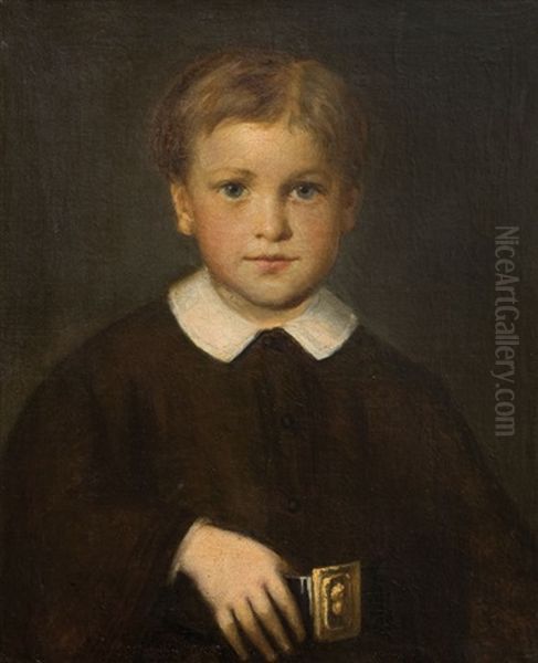 Retrato De Su Hijo Nicanor Oil Painting by Juan Manuel Blanes