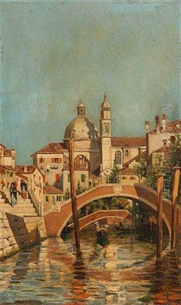 Venecia Oil Painting by Nicanor Blanes