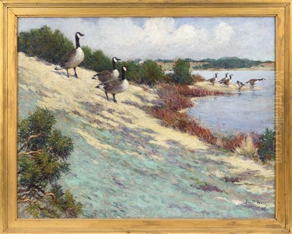 By The Water Oil Painting by Dwight Blaney