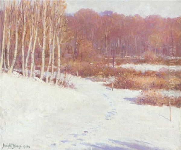 Early Snow, October Oil Painting by Dwight Blaney