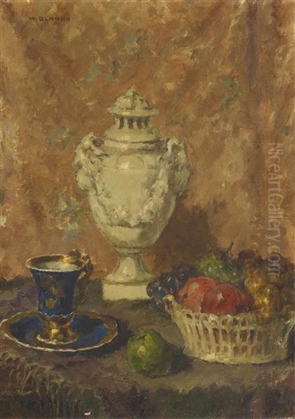 Stillleben Mit Obst Und Einem Porzellanpokal Oil Painting by Wilhelm Blanke