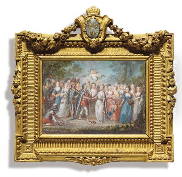 The Marriage Of Alexander The Great To Roxana Oil Painting by Louis Nicolas van Blarenberghe