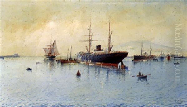 Parti Fra Havnen In Barcelona Oil Painting by Francisco Blasco