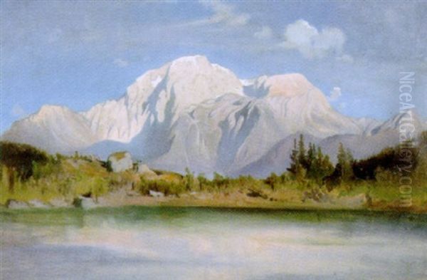 Partie Am Hintersee Oil Painting by Tina Blau-Lang