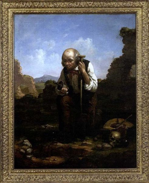 The Relic Hunter Oil Painting by Charles F. Blauvelt