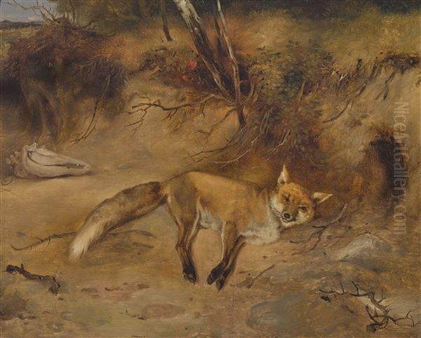 Fuchs Oil Painting by Carl Blechen