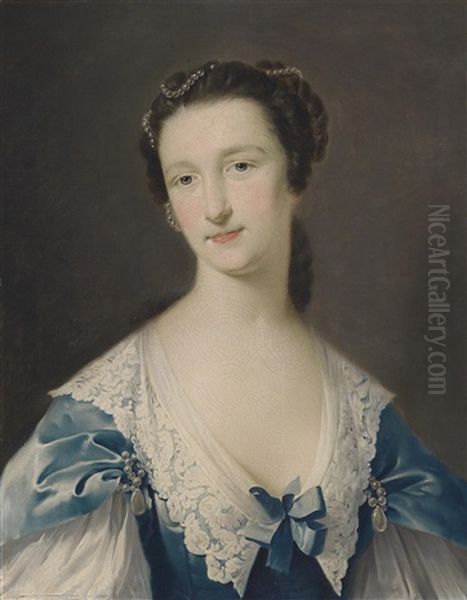 Bildnis Miss Ackland Oil Painting by Pieter van Bleeck