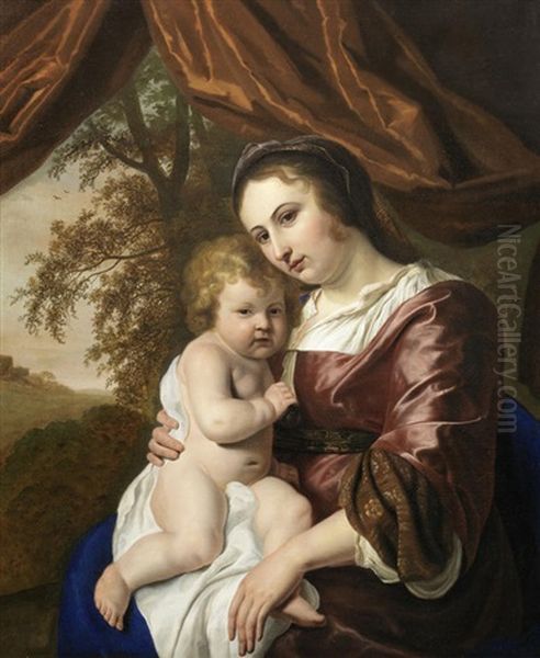 The Madonna And Child Oil Painting by Dirck Bleker