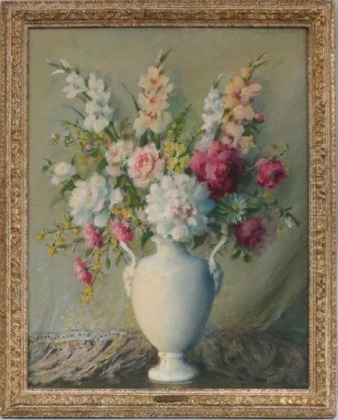 Bouquet In Candlelight by Carle John Blenner