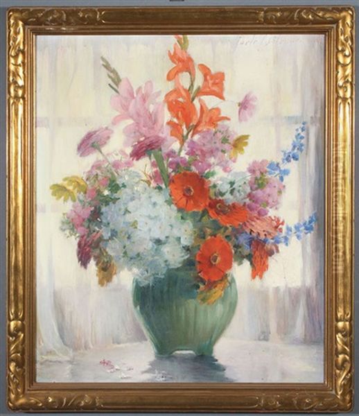 Still Life With Flowers by Carle John Blenner