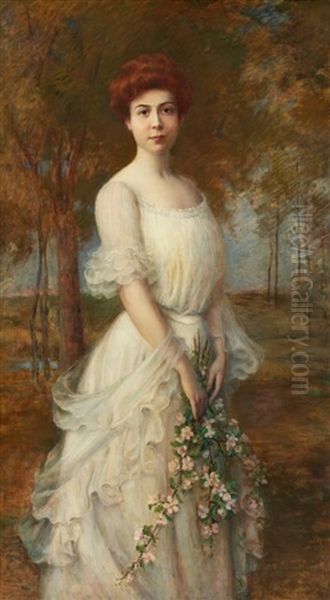 Portrait Of A Lady by Carle John Blenner